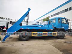 Dongfeng RHD 10 tons swing arm skip loader lorry truck for sale