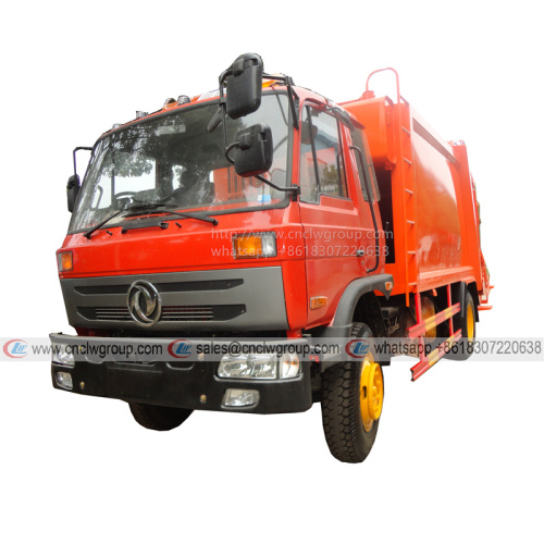 Dongfeng right hand drive 10m3 trash compactor dumpster waste compactor