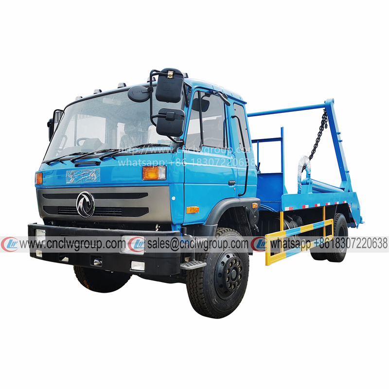 Dongfeng RHD 10 tons swing arm skip loader lorry truck for sale