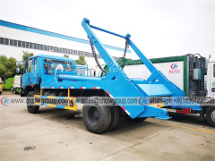 Dongfeng RHD 10 tons swing arm skip loader lorry truck for sale