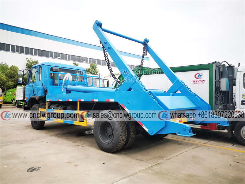 Dongfeng RHD 10 tons swing arm skip loader lorry truck for sale