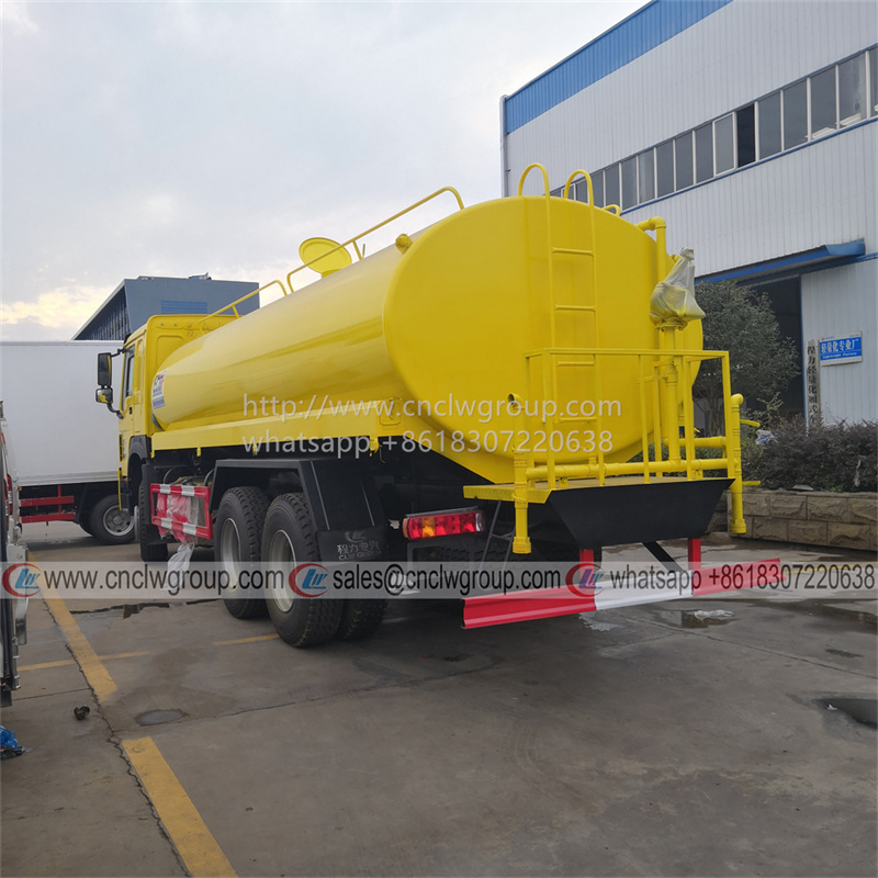Sinotruk HOWO 6x4 18000l liter water bowser tanker sprinkler truck for sale
