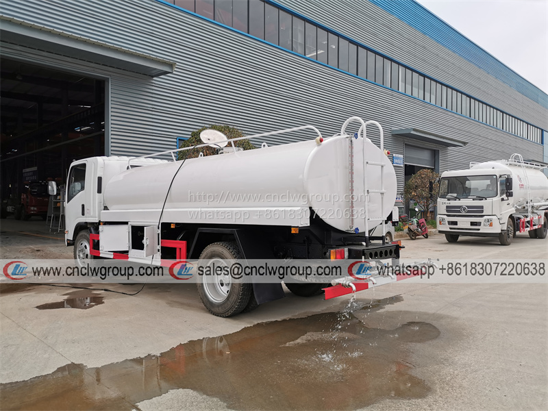 ISUZU 8000 liter Stainless Steel Potable Drinking Water Tanker Bowser Truck