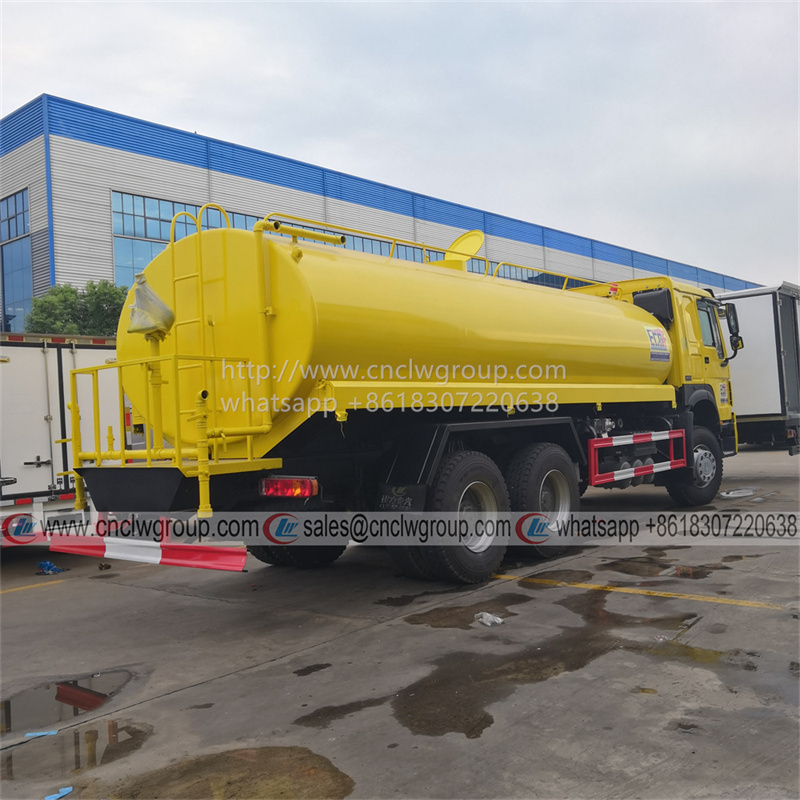 Sinotruk HOWO 6x4 18000l liter water bowser tanker sprinkler truck for sale