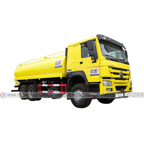 Sinotruk HOWO 6x4 18000l liter water bowser tanker sprinkler truck for sale