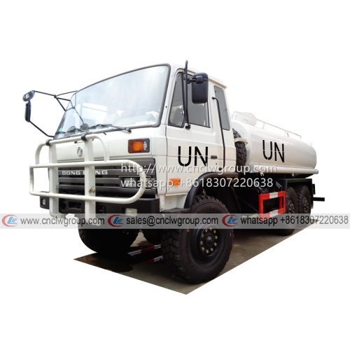 Dongfeng Offroad 6x6 AWD Water Tender Sprinkler Bowser Tanker Spraying Truck for UN Project