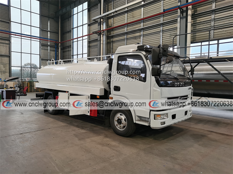 Cheap DFAC 7cbm Stainless Steel Bulk Potable Drinking Water Can Bowser Trucks for sale