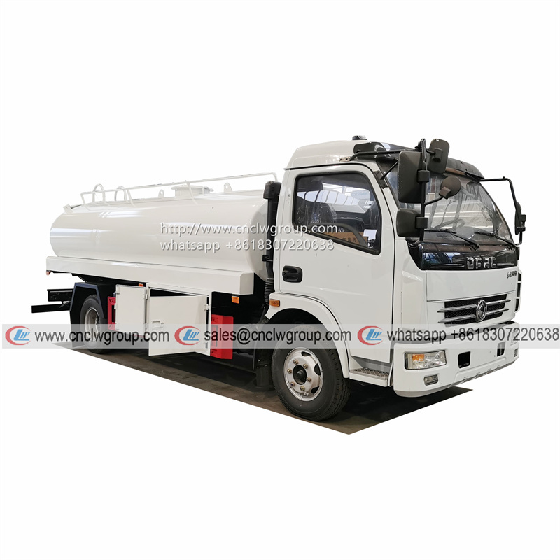 Cheap DFAC 7cbm Stainless Steel Bulk Potable Drinking Water Can Bowser Trucks for sale