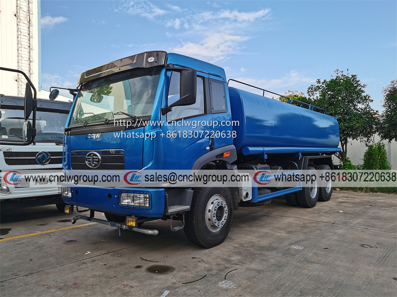 Jiefang FAW 6x4 20000 liter Water Cart Tank Lorry Water Sprinkler Truck