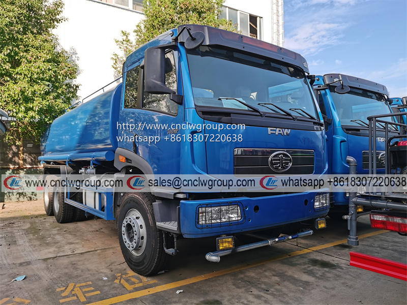 Jiefang FAW 6x4 20000 liter Water Cart Tank Lorry Water Sprinkler Truck