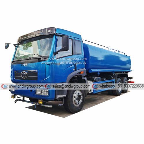 Jiefang FAW 6x4 20000 liter Water Cart Tank Lorry Water Sprinkler Truck