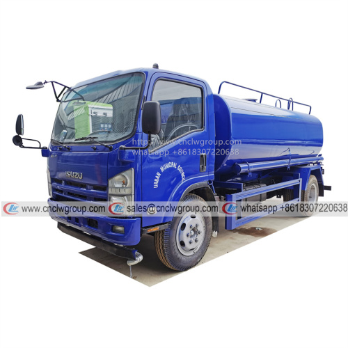 ISUZU 700P 8000 liter construction water spray tanker truck water spraying truck