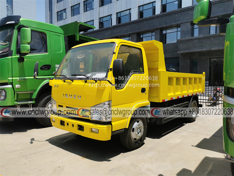 Japanese brand new ISUZU elf 3 4 5 ton dump tipper truck muck dumper trucks price for sale
