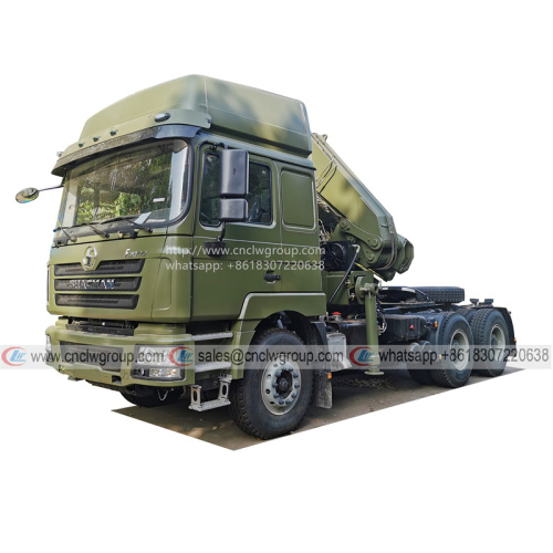 SHACMAN 6x4 Tractor with 16 ton arcitulated Crane