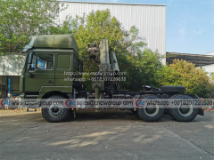 SHACMAN 6x4 Tractor with 16 ton arcitulated Crane
