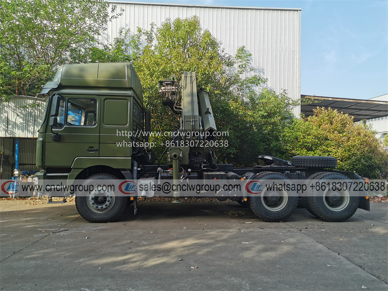 SHACMAN 6x4 Tractor with 16 ton arcitulated Crane