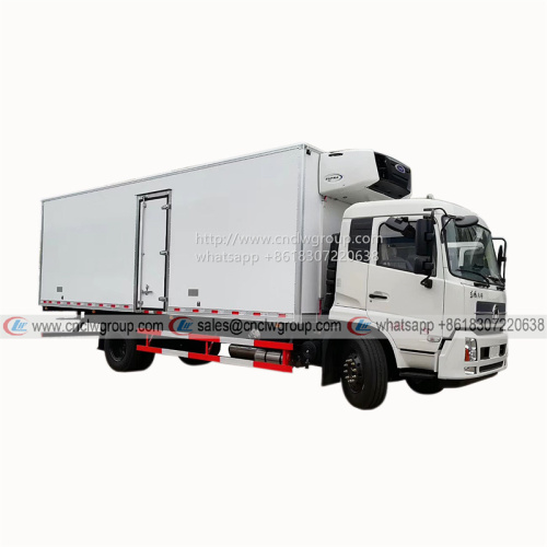 Dongfeng KingRun 10 ton 6.8m fridge van freezer truck reefer vehicle for sale