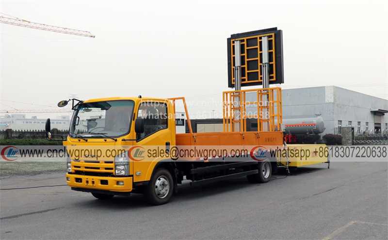 ISUZU 4x2 truck mounted highway anti collision attenuator 100kph car anti crash buffer truck