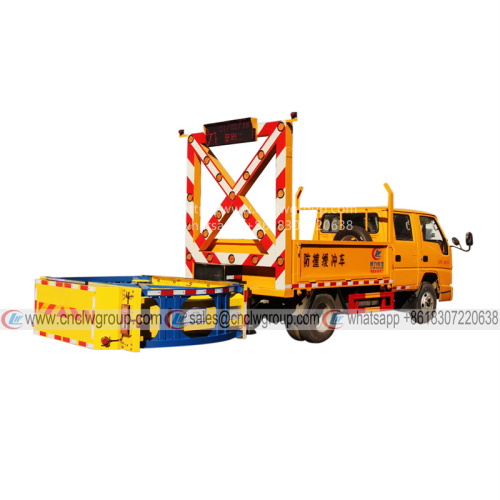 Dongfeng 4x2 anti collision buffer truck mounted 70km per hour speed car carsh attenuator for highway or city road workers protection