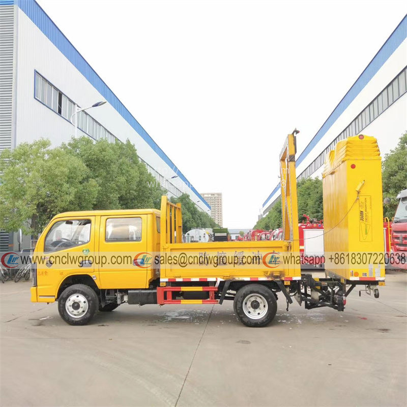 Dongfeng 4x2 anti collision buffer truck mounted 70km per hour speed car carsh attenuator for highway or city road workers protection