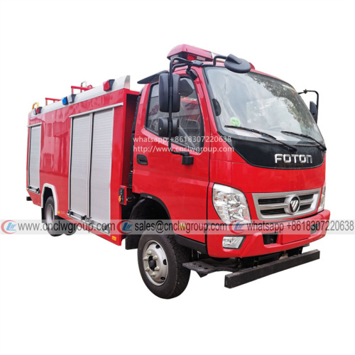 Brand new Foton 4x4 4wd 1000 gallon forest fire engine water tank rescue fire fighting truck for sale