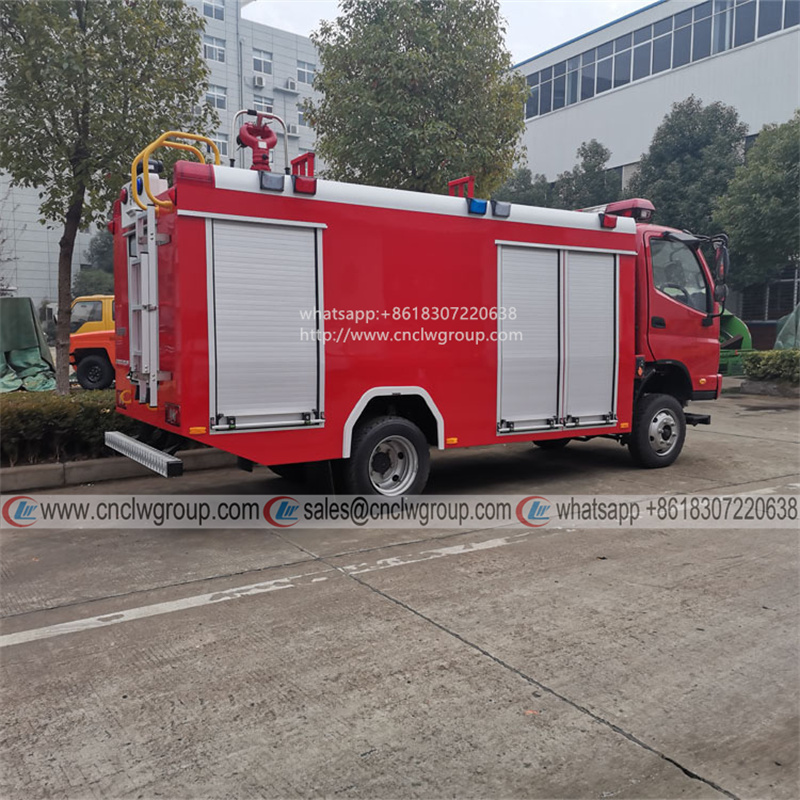 Brand new Foton 4x4 4wd 1000 gallon forest fire engine water tank rescue fire fighting truck for sale