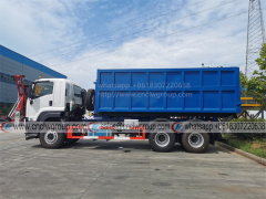 ISUZU VC46 10 Wheeler 20 ton hooklift truck waste bin skip carrier hook lift vehicle garbage truck for sale