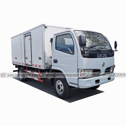 Dongfeng 4x2 5 ton refrigerated lorry with insulation van truck for sale