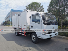 Dongfeng 4x2 5 ton refrigerated lorry with insulation van truck for sale