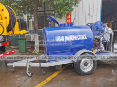 1500 2000 liter mini trailer type water bowser tanker trailer for sale