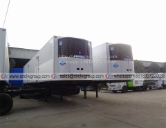 High quality 13 meter refrigerated box reefer van chilling van semi trailer for sale