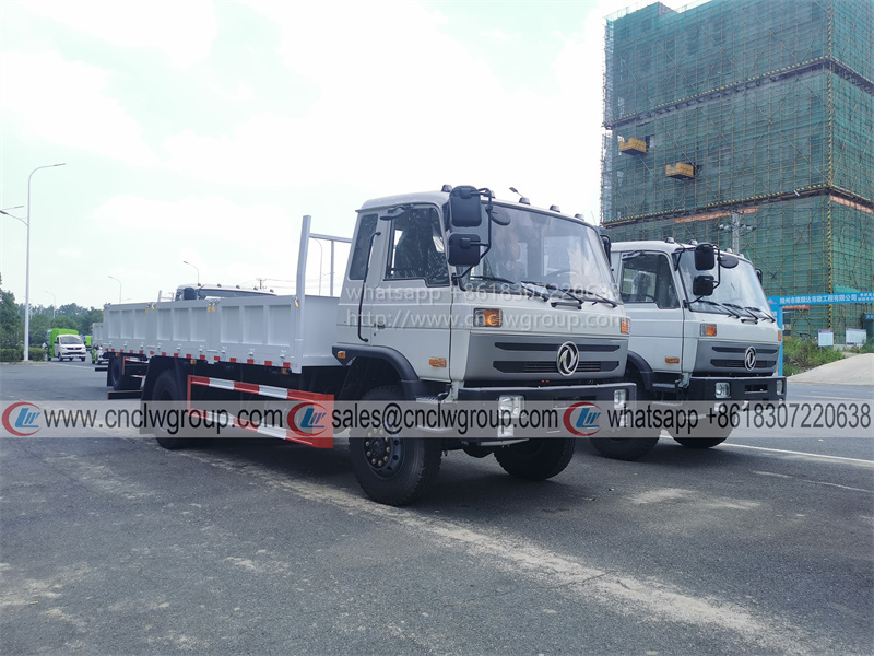 Cheapest 4x4 truck Dongfeng 4wd off road 10 ton 15 ton dropside box fence cargo truck for sale