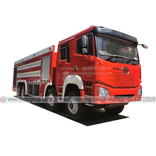 FAW Jiefang 8x4 Heavy Duty Fire Engine 22000 liter Water Tanker Pumper Fire Fighting Truck for Sale