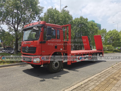 SHACMAN 10 ton hydraulic self loader with winch 6 wheeler self loading flatbed carrier truck for sale