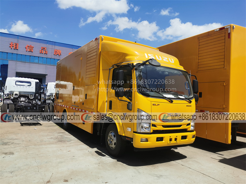 High quality ISUZU mobile power bank 200kW electric power supply truck