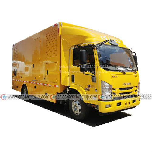 High quality ISUZU mobile power bank 200kW electric power supply truck