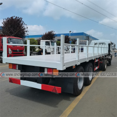 Dongfeng 4x2 small light tractor head with 2 axle 20 ton flatbed cargo semi trailer