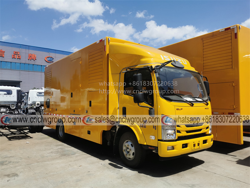 High quality ISUZU mobile power bank 200kW electric power supply truck