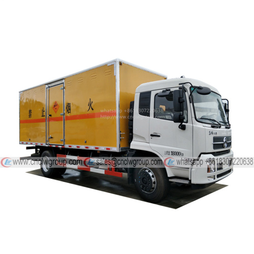 Dongfeng 4x2 10 ton dangerous goods van explosives Flammable gas LPG cylinders carrier van truck for sale