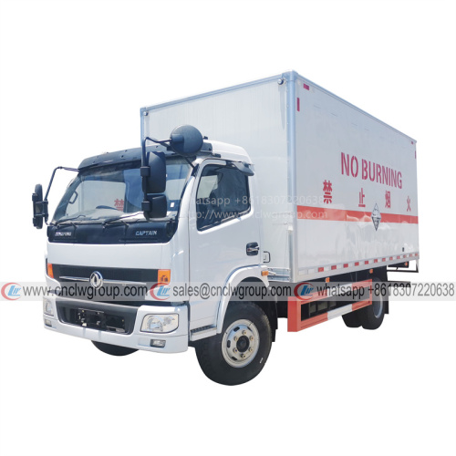 Dongfeng Captin 4x2 RHD 5.2m 8 ton Hazardous Goods Explosion-proof Box Cargo Truck