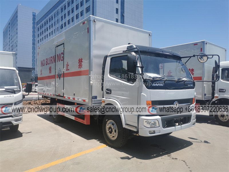 Dongfeng Captin 4x2 RHD 5.2m 8 ton Hazardous Goods Explosion-proof Box Cargo Truck