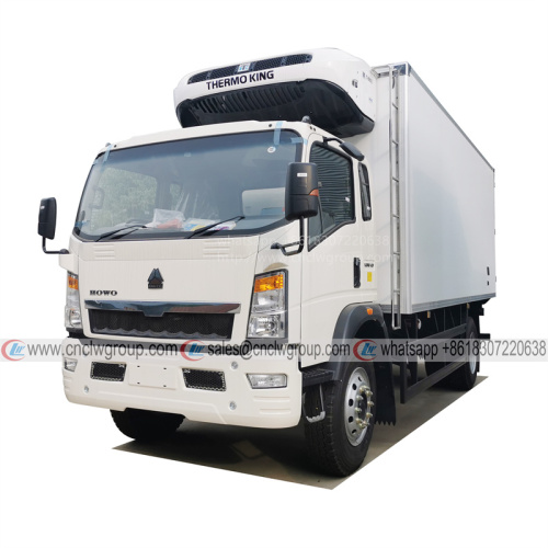 Famous brand HOWO 4x2 RHD 10 ton 6.2m Mobile Chilling Room Reefer Van Refrigerator Truck
