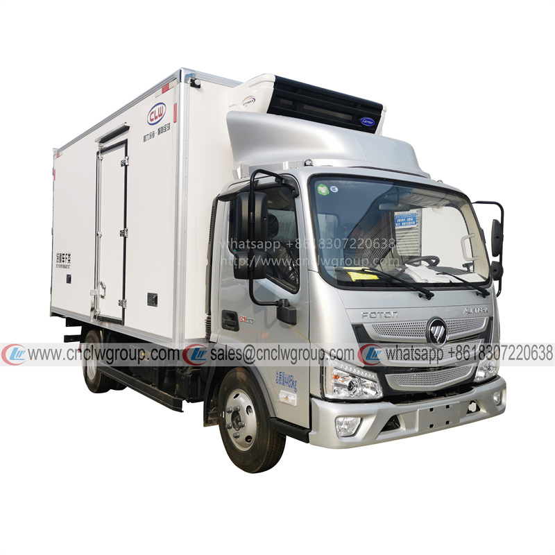 Foton Aumark 5 ton refrigerated truck 14ft ice cream ice cubes freezing box truck