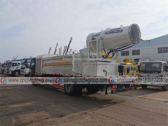 ISUZU 6000 liter 100m dust control water tanker with mist fog cannon sprayer truck