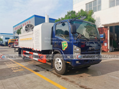 ISUZU 6000 liter 100m dust control water tanker with mist fog cannon sprayer truck