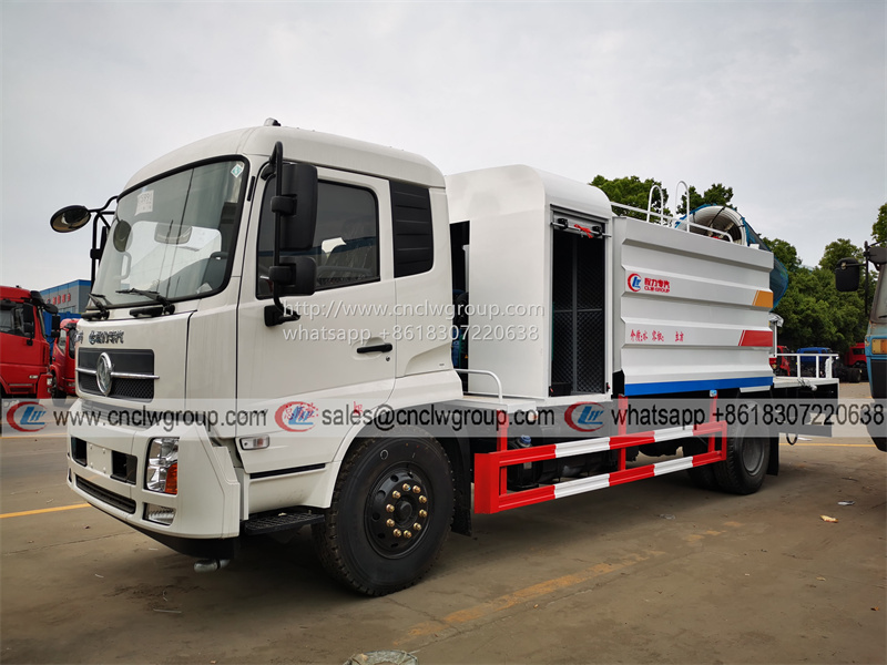 Dongfeng KR 100 meter fog cannon truck mounted mist water sprayer disinfection truck for sale