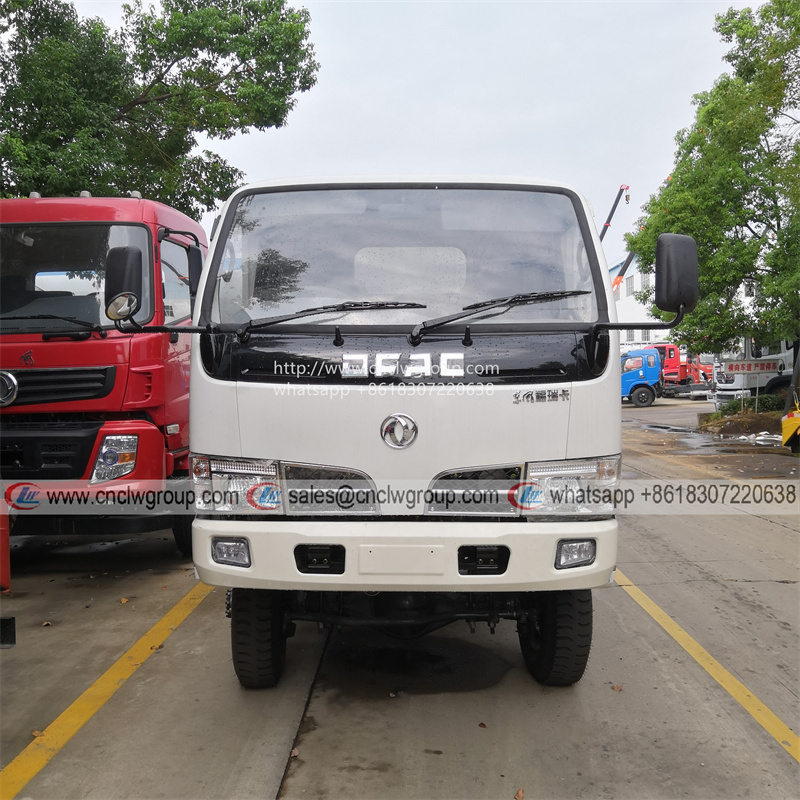Cheap DFAC Dongfeng RHD 4x4 3~5 ton garbage dumper off road 4WD waste tipper 4x4 dump truck for sale