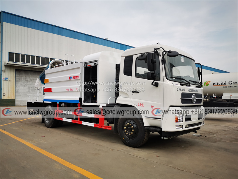 Dongfeng KR 100 meter fog cannon truck mounted mist water sprayer disinfection truck for sale