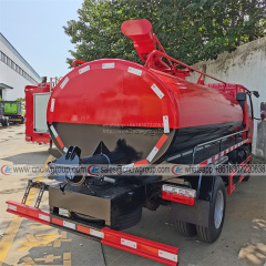 Dongfeng Low price 5000 liter fecal sucker septic manure removal truck