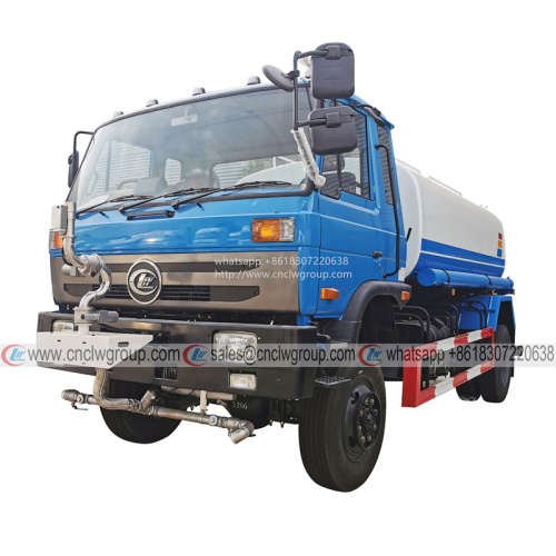Dongfeng RHD 4x4 4WD 10000 liter water bowser sprinkler truck front mounted electric water cannon for sale